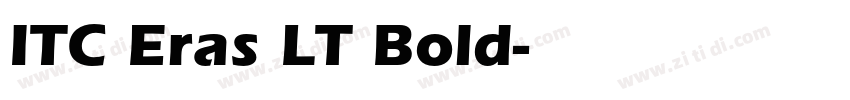 ITC Eras LT Bold字体转换